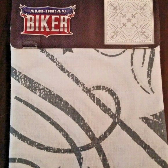 Biker Cap, Bandanna & Hat Set 3 Pieces - NWT White - Picture 6 of 7